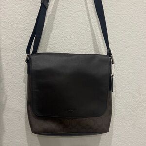 Coach Black and Brown Messenger Bag